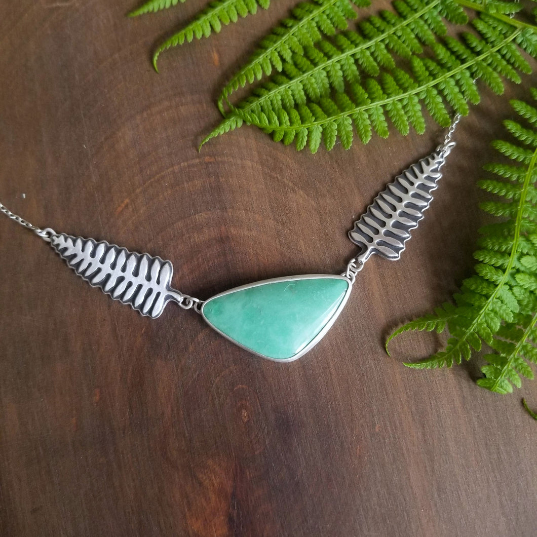 Fern and Variscite Necklace