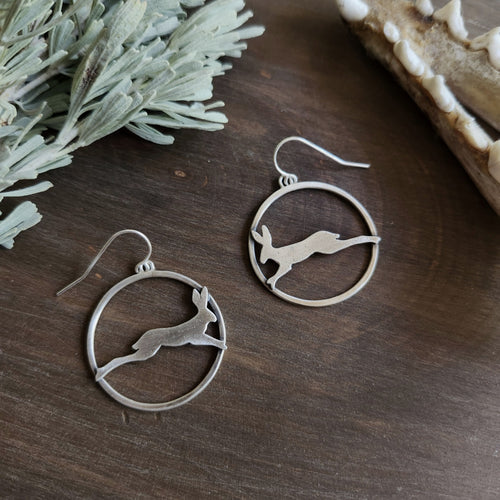 Rabbit Circle Earrings