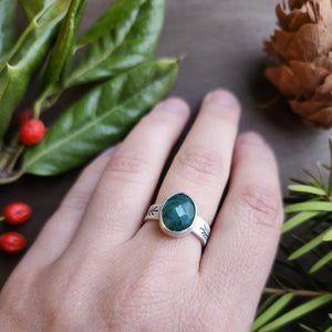 Emerald Pine Ring Size 6.5